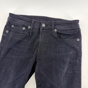 R13 Kate Skinny Jeans Womens 28 Faded Black Made in Italy Mid Rise Denim